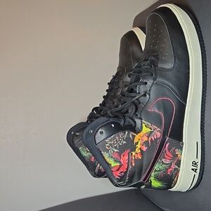 Nike Air Force 1 '07 High Black Floral Sneakers